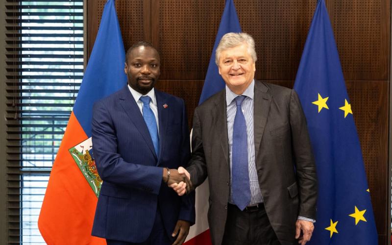 À Paris James Monazard a rencontré le ministre français chargé du Commerce extérieur et de l’Attractivité