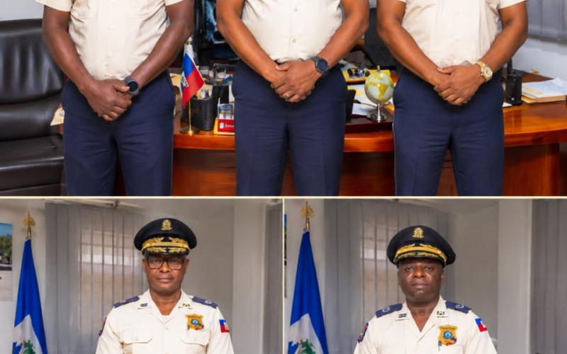 Fernel Saintil et Luckner Dumond investissent leurs nouvelles fonctions au sein de la PNH