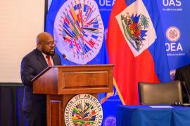 Smith Augustin, membre CPT à l'OEA
