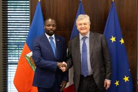 À Paris James Monazard a rencontré le ministre français chargé du Commerce extérieur et de l’Attractivité