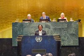 Dre Sandra Paulémon à l'ONU