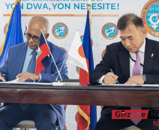 Le Japon et l’OEA signent un accord visant à renforcer le service d’identification nationale en Haïti